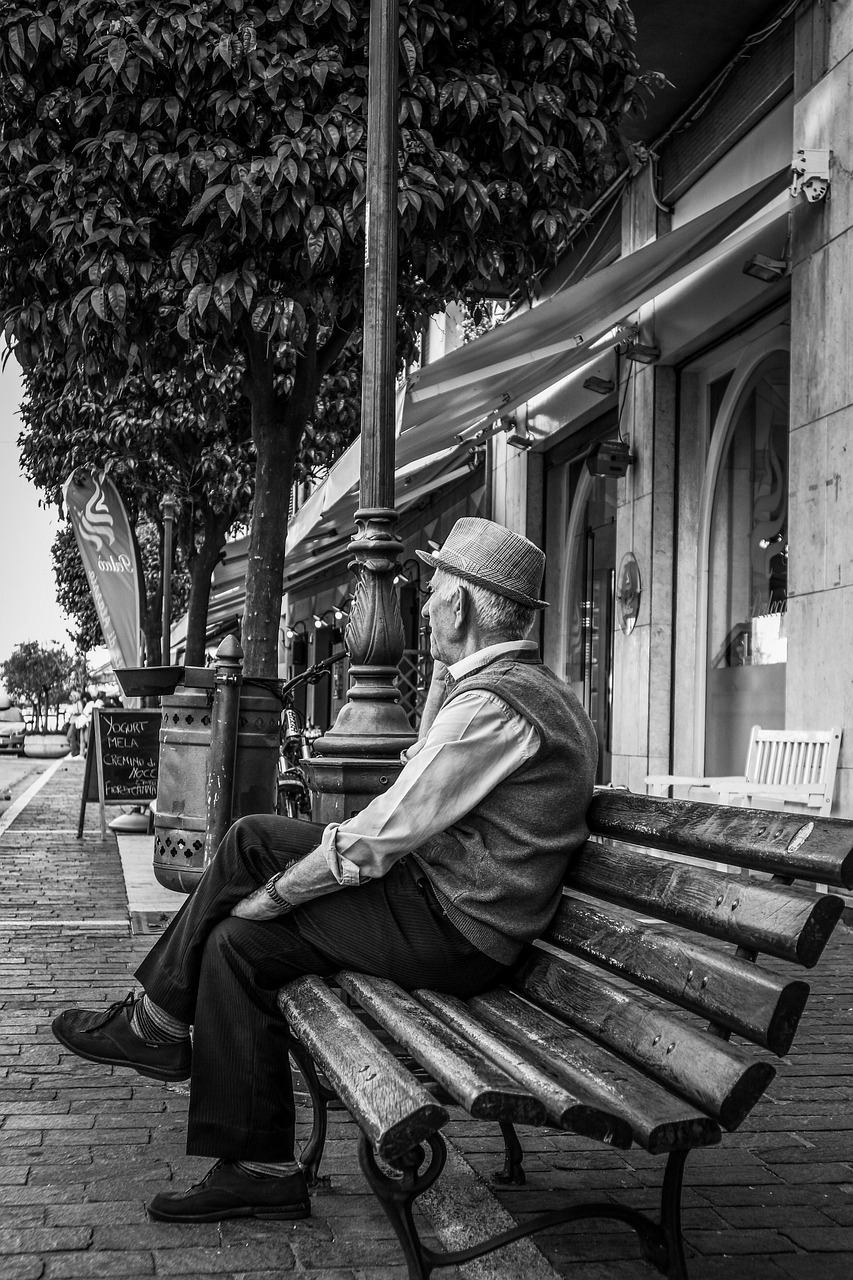 man, old, elderly, portrait, male